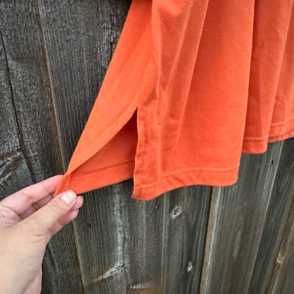 Roaman's Vibrant Orange Boatneck Tunic with Side Slits - Picture 3 of 4